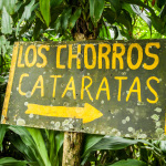 Los Chorros Cataratas Sign